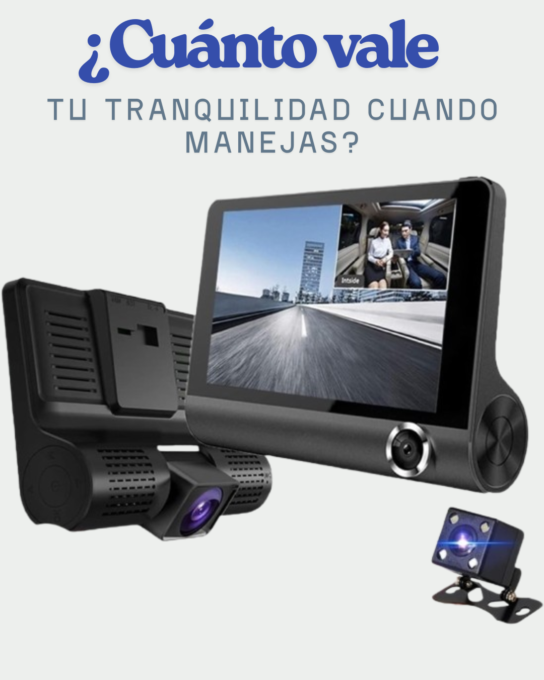 DVR Triple Cámara para Carro